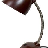 Vintage Brown Bakelite Gooseneck Table Lamp, 1950s