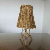Rattan lamp 1950 1960