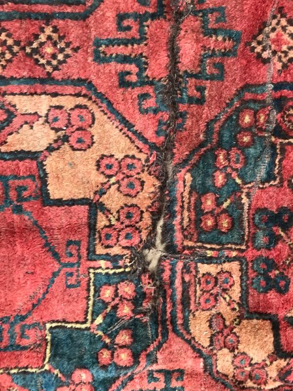 Carpet 19th century former Turkmen Ersari handmade 205 X 288 CM