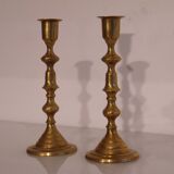 Pair of swedish candleholders brass 1960