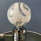 Mid-Century chrome desk lamp with glass shade