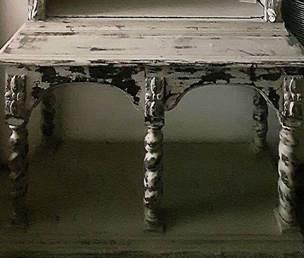 Buffet provençal / Bibliothèque patinée à 2 corps XIXe