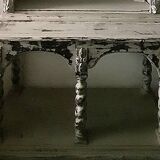 Provencal sideboard / 19th century patinated 2-part bookcase