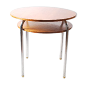 Bauhaus tubular steel cantilever table with underpanel ST 41 by Robert Slezák company