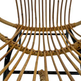 Rattan chair by Dirk van Sliedregt Rohe Noordwolde 1960 in the Netherlands