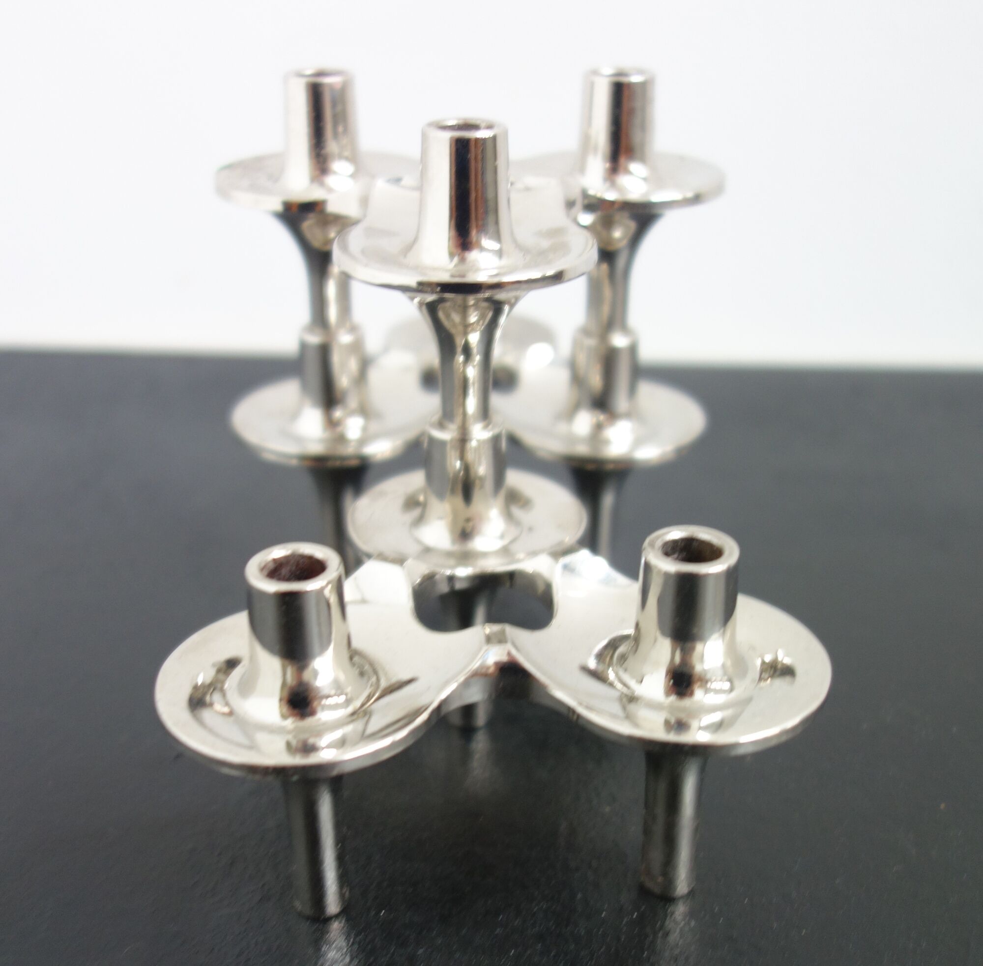 Set of 3 candlesticks Nagel in their original box model Orion