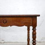 Vintage wooden desk side table