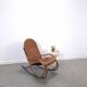 Leren Nonna fauteuil à bascule Paul Tuttle, Strässle, fauteuil à bascule