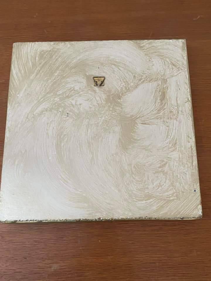 Wooden and resin mirror signed Lydie Eyraud. Unique piece