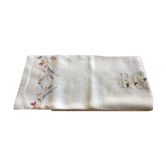 Linen table centre marked "RG" 70cmx84cm