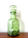 Green decanter from Italy 1970