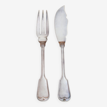 Fish cutlery – fillet model – goldsmith Boulenger