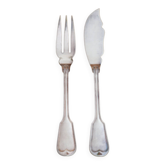 Fish cutlery – fillet model – goldsmith Boulenger