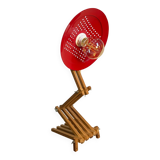 Wooden accordion wall lamp