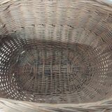 Antique Wicker Basket with Vintage Handle