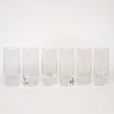 Six glasses Pitagora model design by Marco Zanuso for Arnolfo di Cambio.
