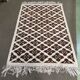 Handmade Tunisian wool rug - 1.74m x 1.11m.