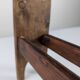 Wabi Sabi pine wood cowboy style stool, 1970s