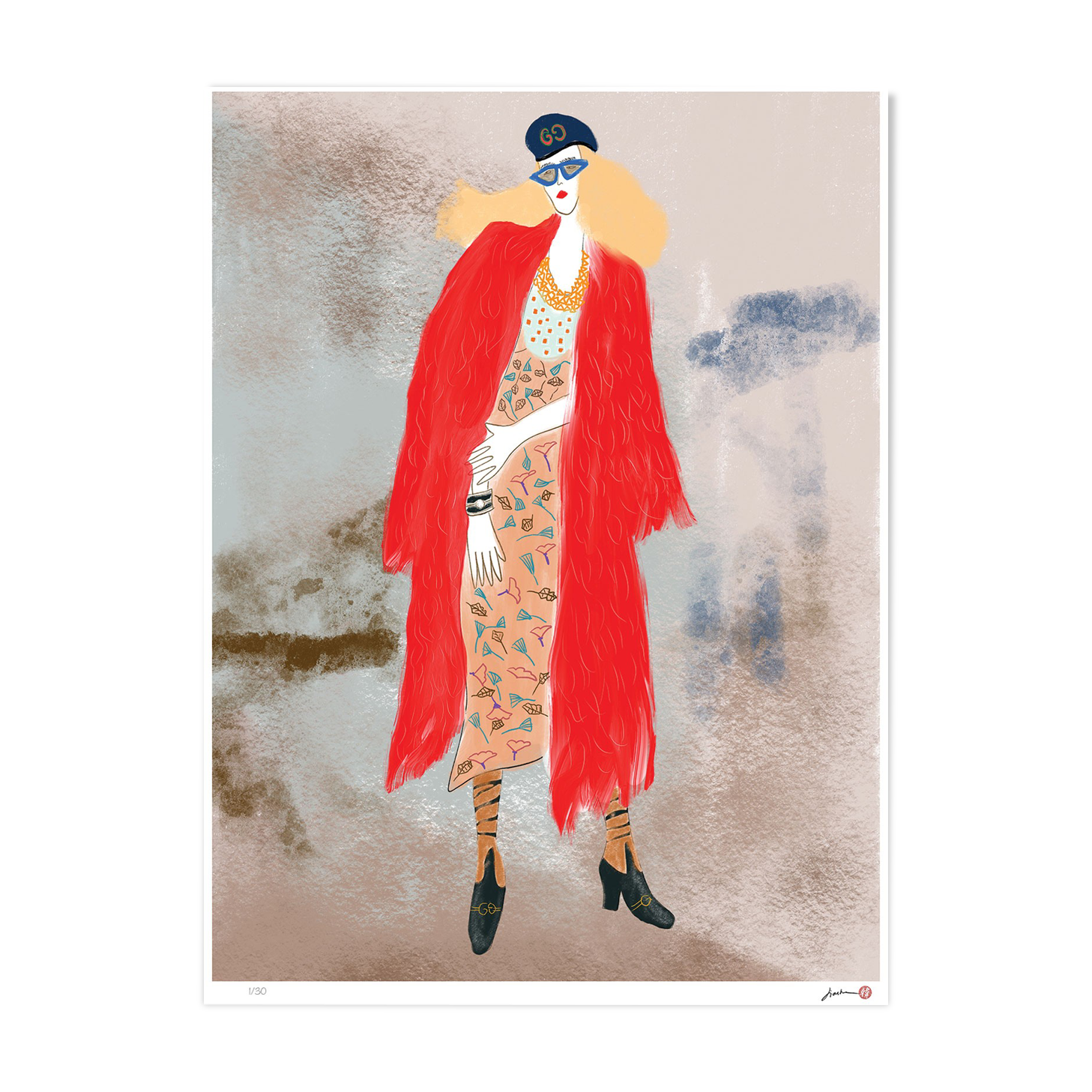 Gucci red coat limited edition