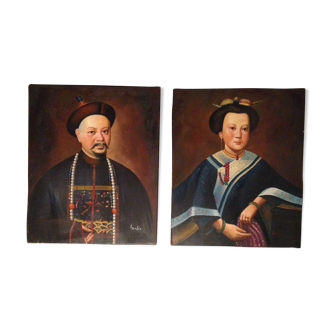 Portrait couple Asia