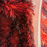 Swedish handmade wool - rya rug. estimated 1960s.