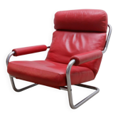 Leather armchair by Jan Des Bouvrie, Netherlands