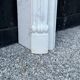 Louis XV style white Carrara marble fireplace circa 1980