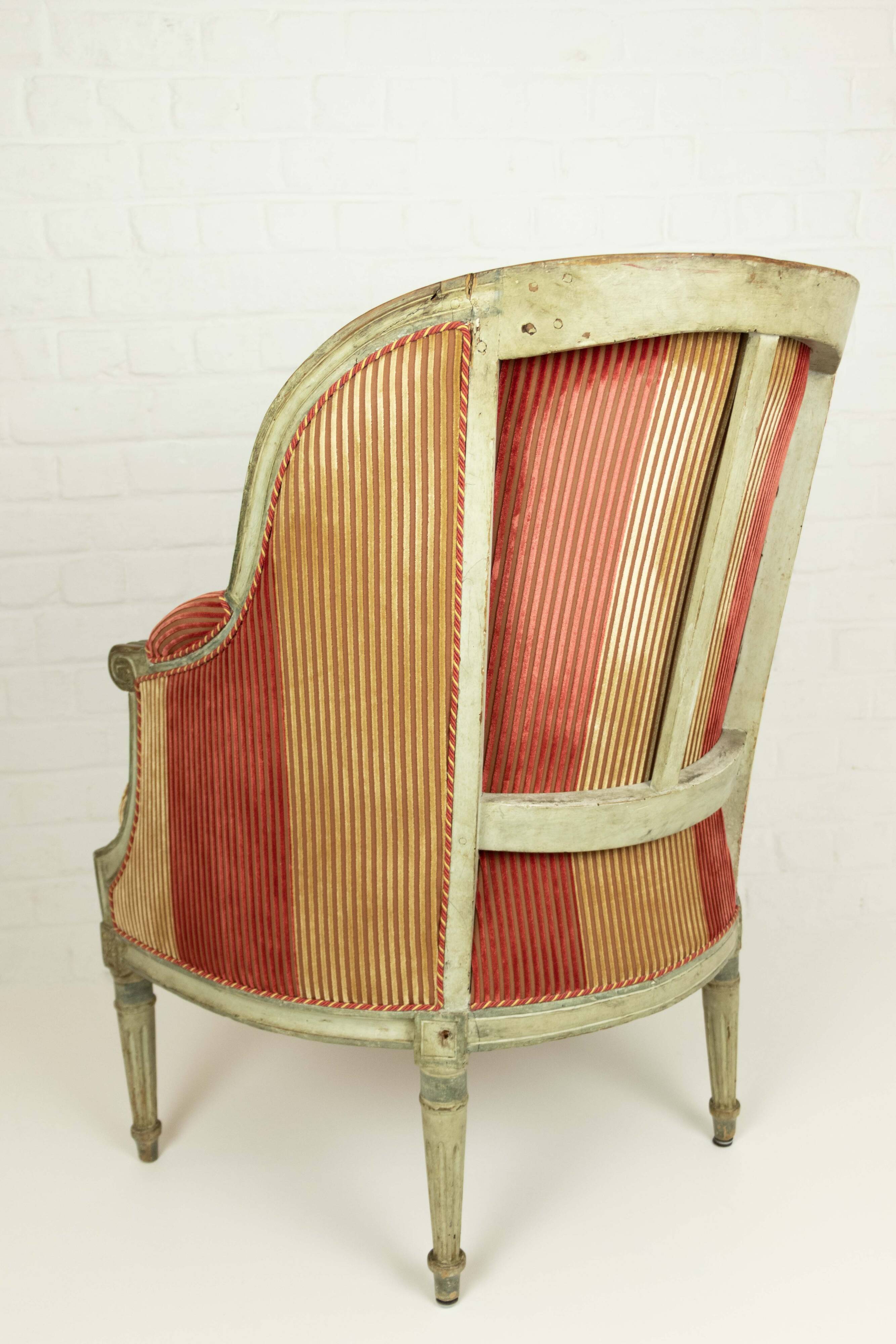 Pair of armchairs "Bergère" Louis XVI style