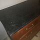 Commode empire en merisier avec un marbre noir