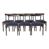 6 Chairs by Ole Wanscher for Poul Jeppesen, 1960s, model Rungstedlund, Set of 6