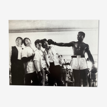 Photo Les Beatles et Muhammad Ali en 1964