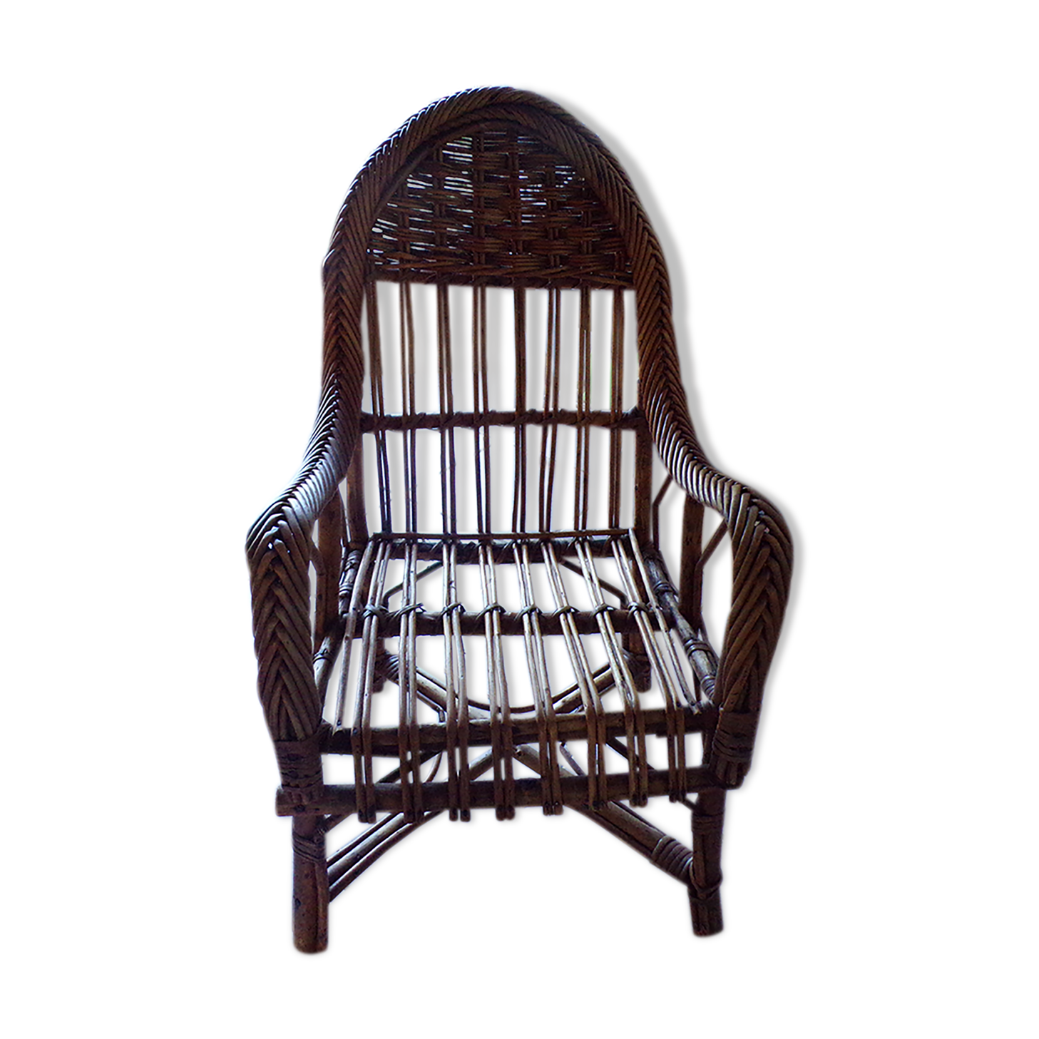 Chaise rotin enfant
