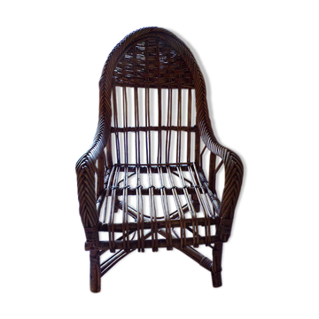 Chaise rotin enfant