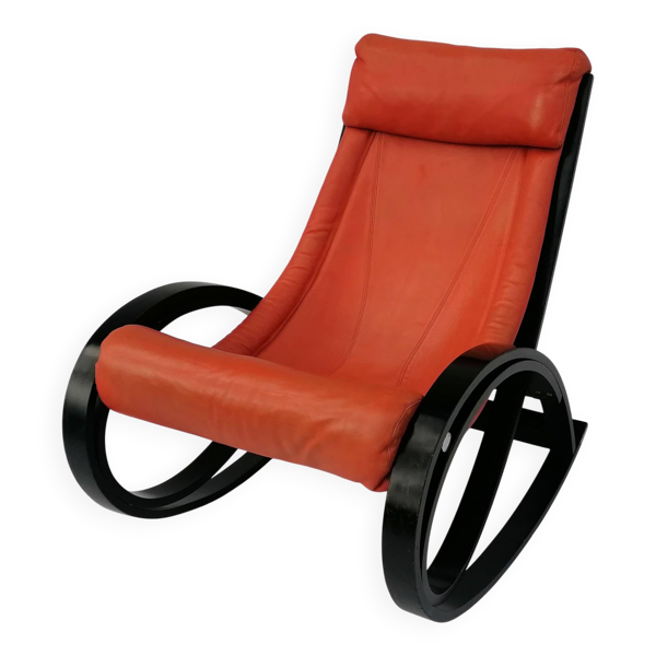Sgarsul Rocking Chair par Gae Aulenti pour Poltronova, années 1960.