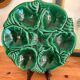 Vintage Vallauris oyster and shell set, 1960s/70s, majolica model
