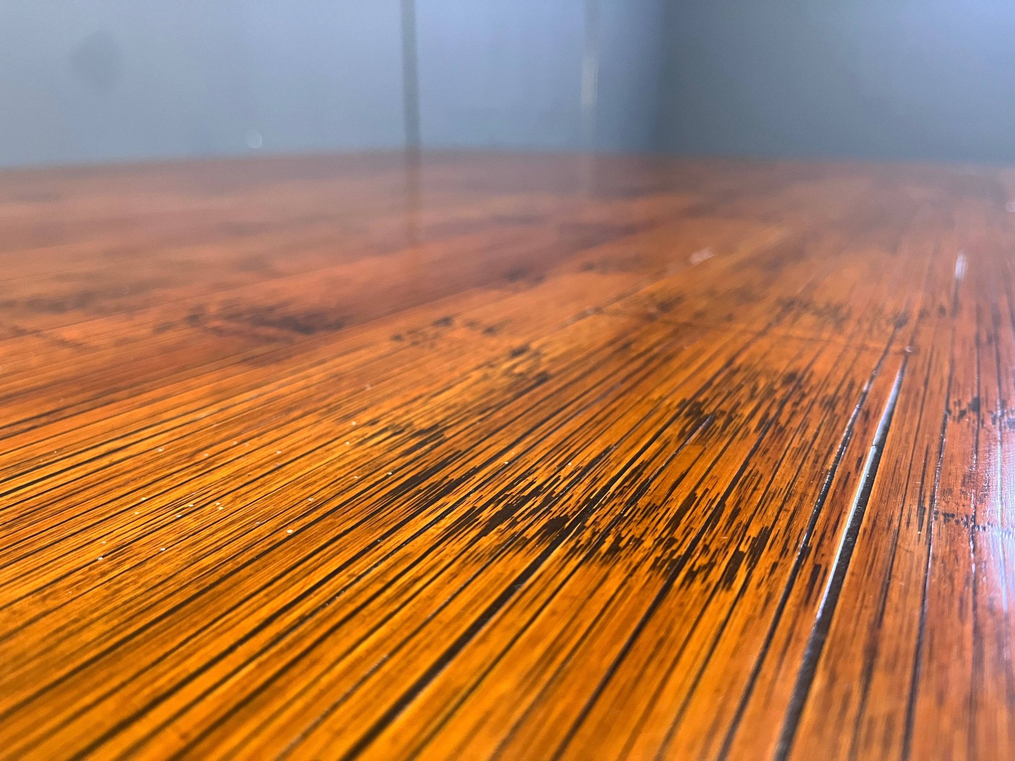 Large coffee table in bamboo attributed to Axel Vervoordt, 1980s