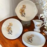 Antique cake service in Saint-Amand earthenware (Nord)