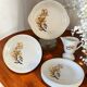 Antique cake service in Saint-Amand earthenware (Nord)