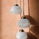 Lustre composé de trois globes vintage