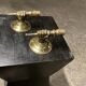 Pair of vintage Arbus hand sconces in bronze 1950