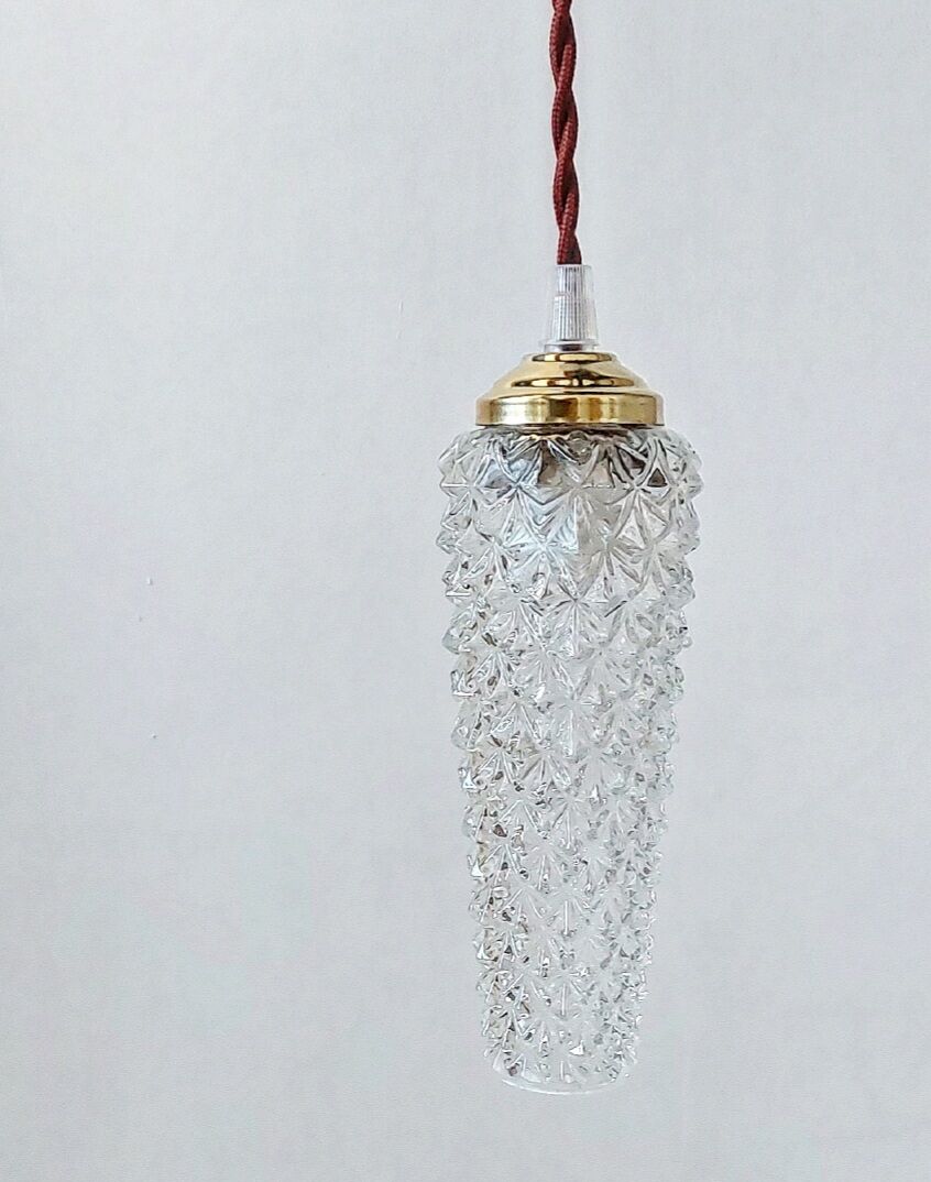 Vintage tube ball driver chiseled glass