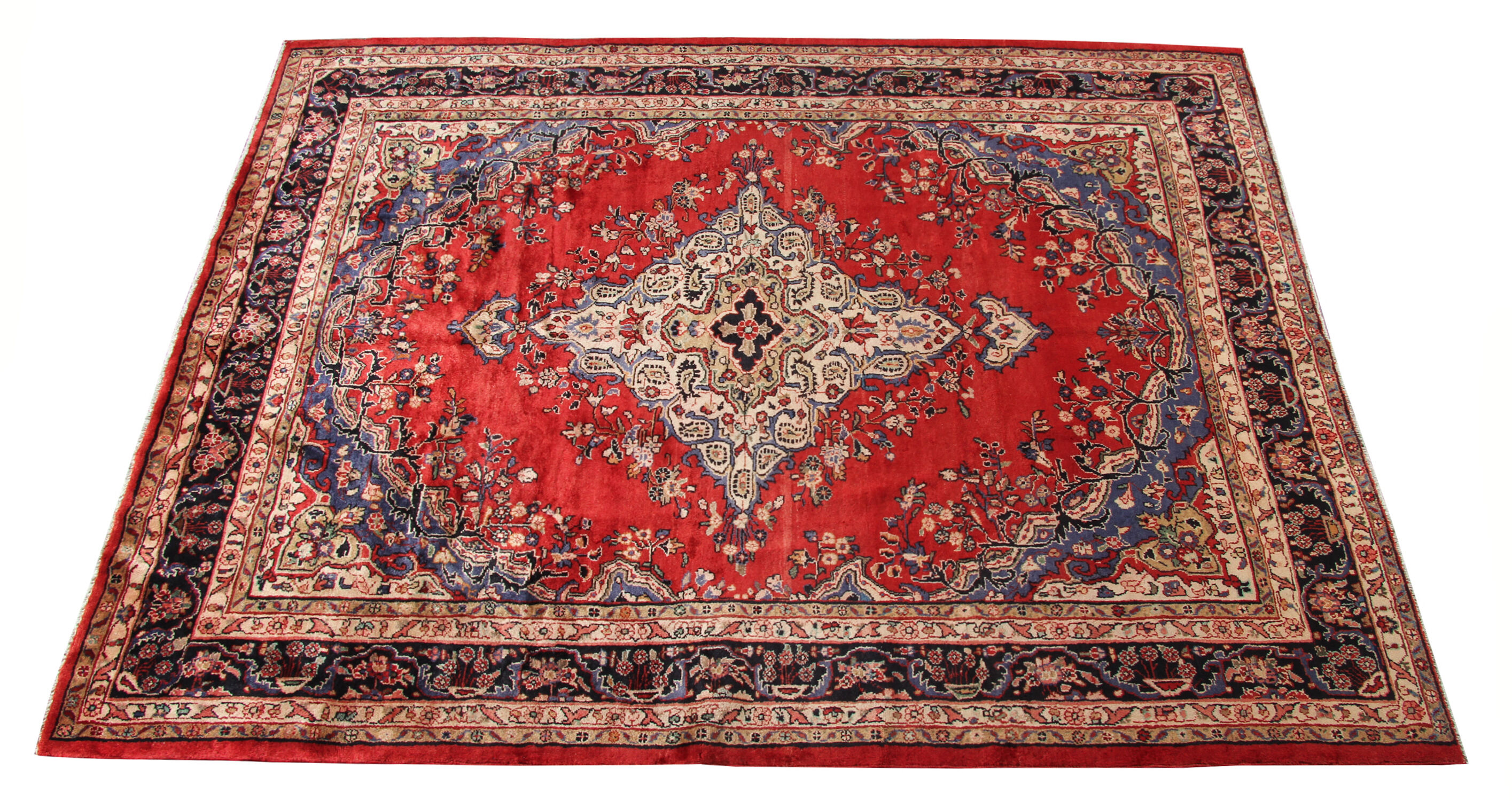 Persian red wool area rug 255x295cm