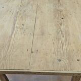Antique wooden farmhouse table with drawer – 19th / early 20th century