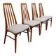 Set of 4 Niels Koefoed dining chairs, 1960s