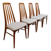 Set of 4 Niels Koefoed dining chairs, 1960s