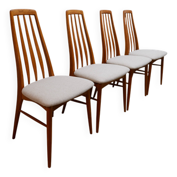 Set of 4 Niels Koefoed dining chairs, 1960s
