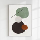 2 abstract art prints. A2 (42x59.4cm).
