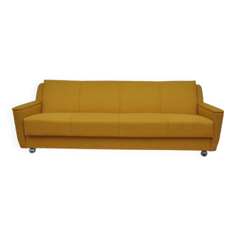 Yellow sofa bed, 1970s.