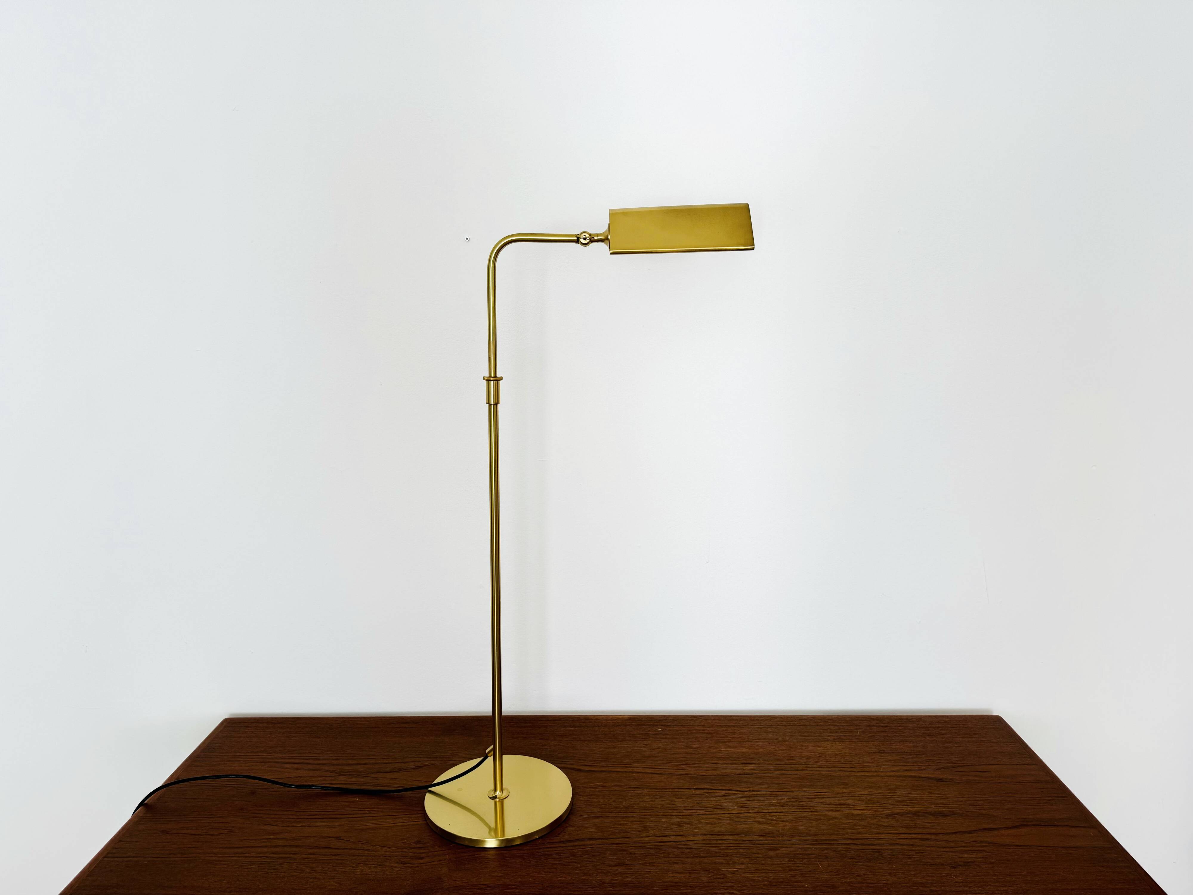 Adjustable Brass Floor Lamp by Florian Schulz