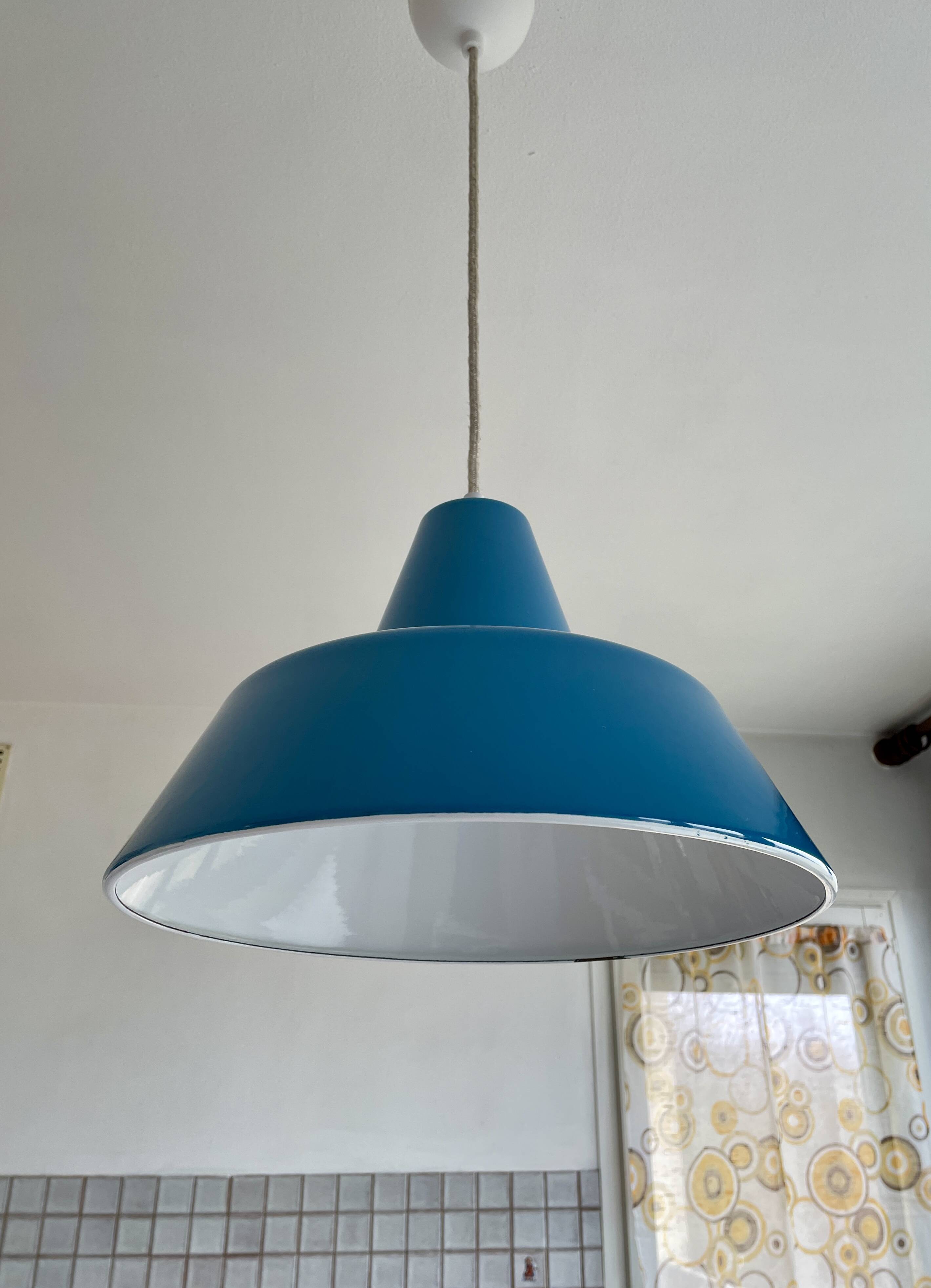 Industrial pendant light by Axel Wedel Madsen for Louis Poulsen, 1960s